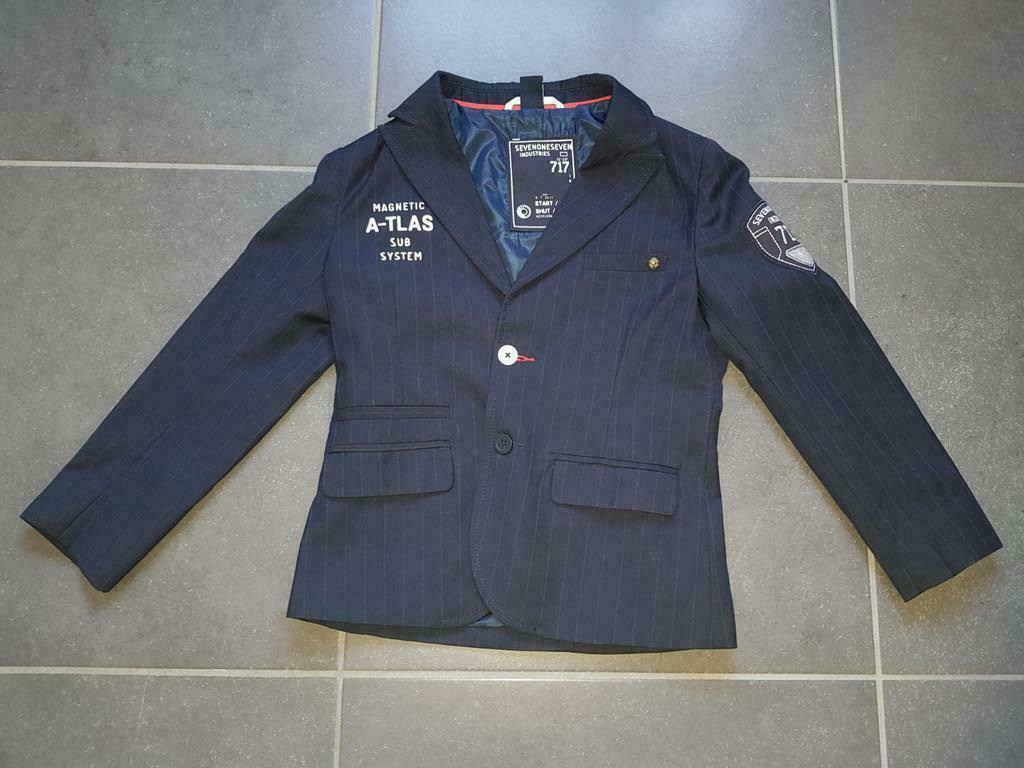 Donkerblauwe vest - Sevenoneseven - maat 122-128, Enlèvement, Comme neuf, Garçon, Pull ou Veste