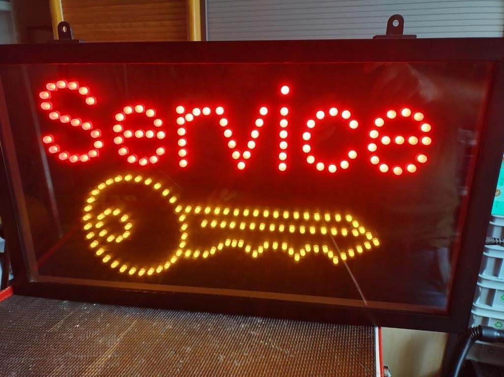 Sleutel service silca erribi jma Orion reclame led bord, Ophalen, Zo goed als nieuw