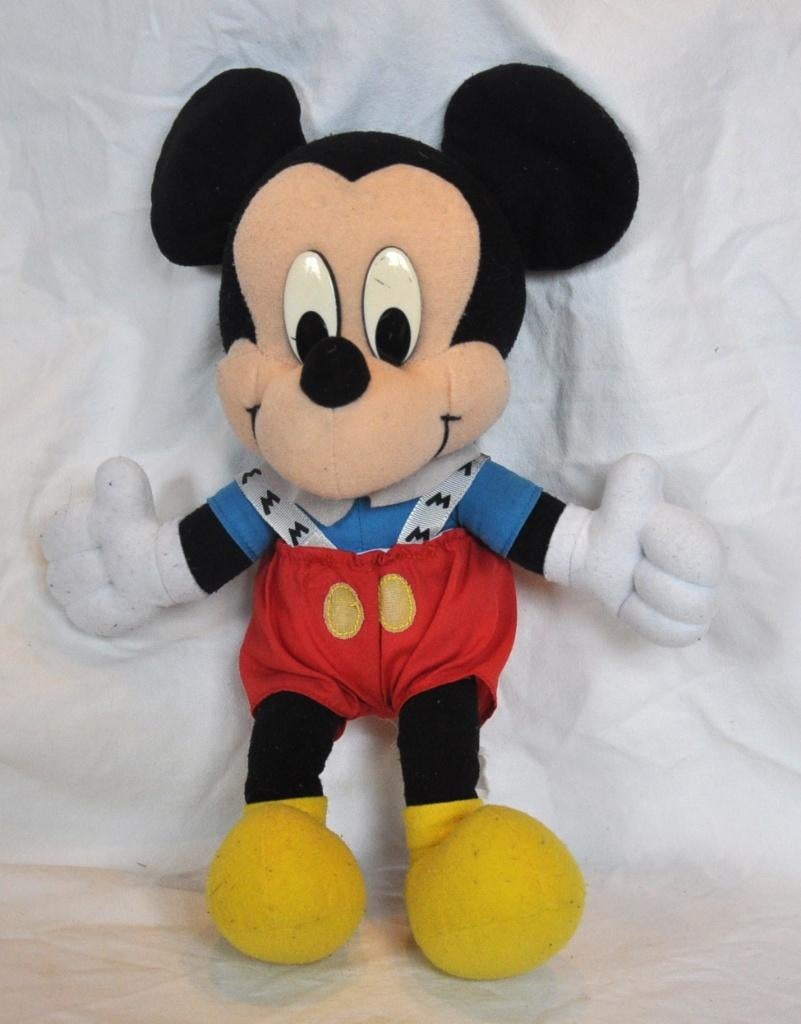 peluche en tissu  figurine mickey 36 cm, Enlèvement ou Envoi, Utilisé, Autres types