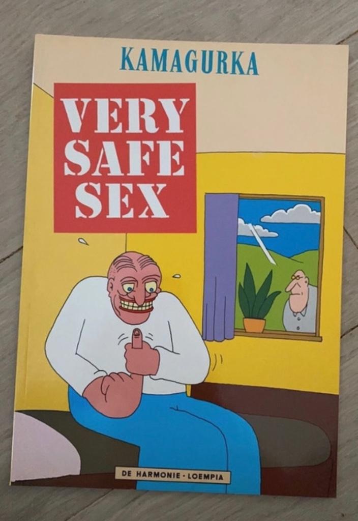 Strip Kamagurka very safe sex, Boeken, Stripverhalen, Meerdere stripboeken, Ophalen of Verzenden, Zo goed als nieuw, Herr seele