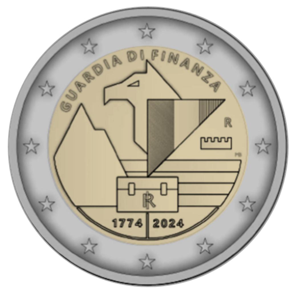 2 euro Italië 2024 Guardia di Finanza, Ophalen of Verzenden, Italië, 2 euro