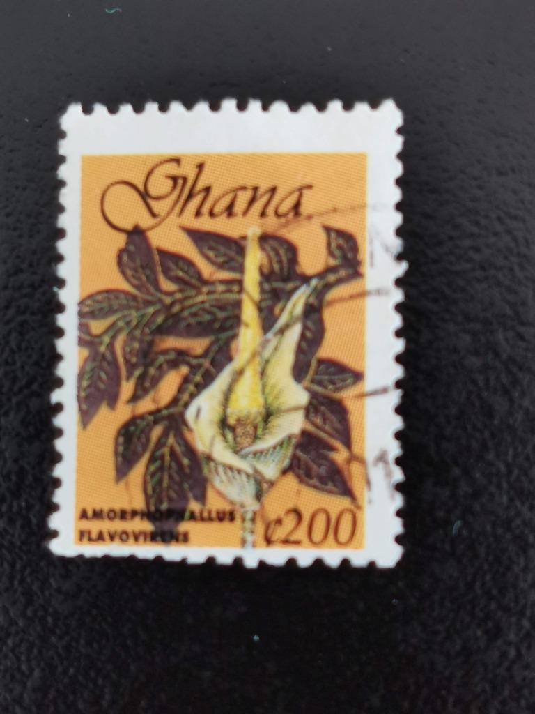 Ghana 1999 - bloemen, Ophalen of Verzenden, Gestempeld, Dier of Natuur
