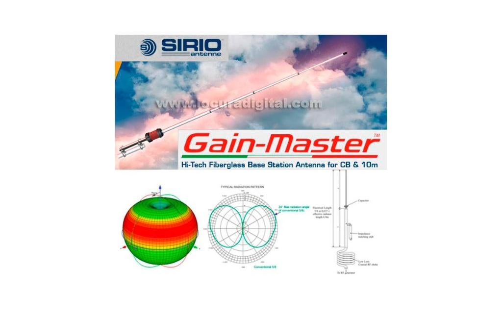 Sirio Gain Master 5/8, Enlèvement, Comme neuf, Antenne
