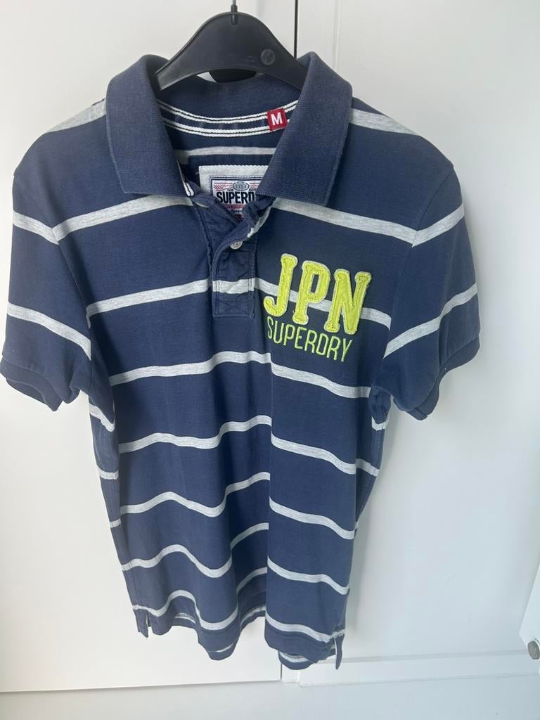 Gestreepte polo - medium - Superdry, Enlèvement ou Envoi, SuperDry, Comme neuf, Bleu