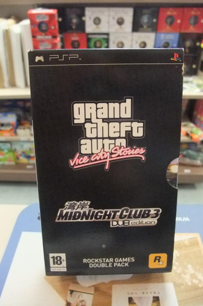 Grand Theft Auto Vice City Stories & midnight club 3 psp, Games en Spelcomputers, Games | Sony PlayStation Portable, Rockstar