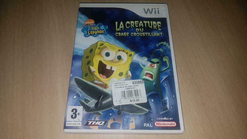 Bob L'éponge: La créature du crabe croustillant, Consoles de jeu & Jeux vidéo, Enlèvement ou Envoi