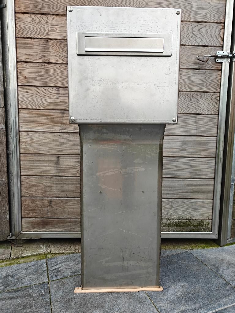 brievenbus, Ophalen, Nieuw, Inox, Staande brievenbus