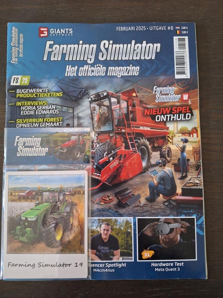 Nieuw magazine Farming Simulator met extra gadget: kaarten, Enlèvement ou Envoi, Neuf, Science et Nature