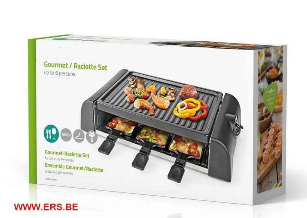 Gourmet - Raclette  6 personen NIEUW !, Ophalen of Verzenden, Nieuw, 4 t/m 7 personen