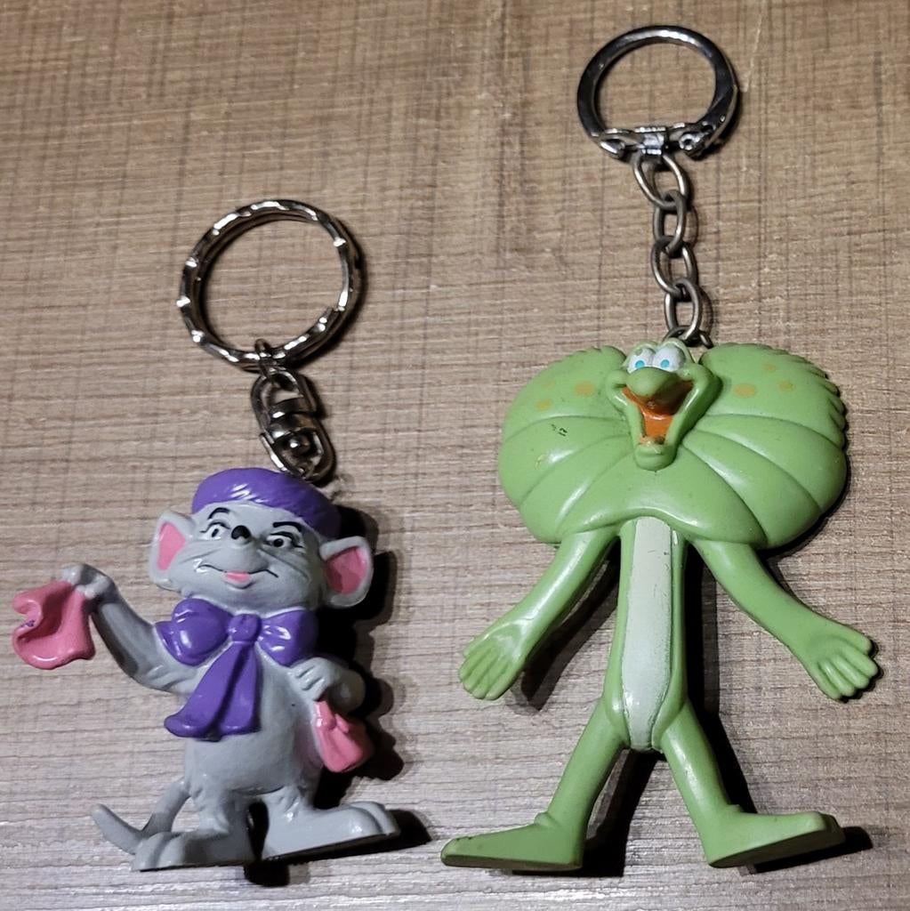 Disney - De Reddertjes: 2 sleutelhangers, Ophalen of Verzenden, Gebruikt, Film, Gebruiksvoorwerp