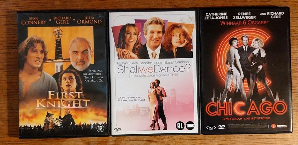 DVD - Richard Gere - 3 stuks, CD & DVD, DVD | Action, Utilisé, Enlèvement ou Envoi