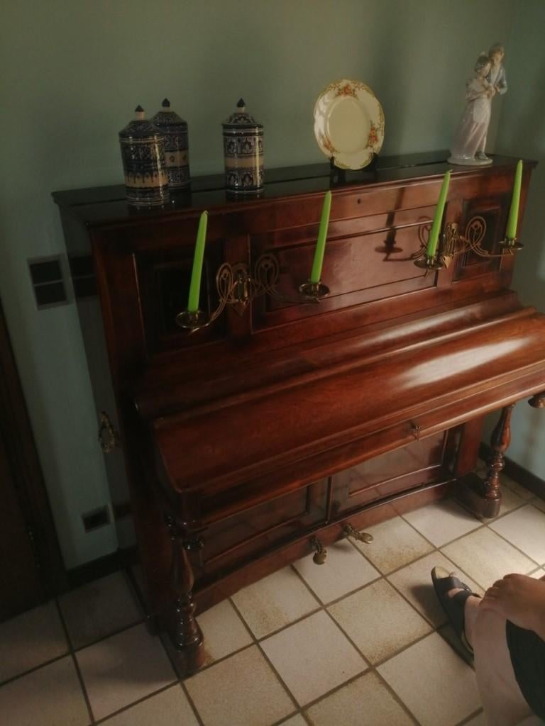 PIANO * VOGELSANGS 1850, Musique & Instruments, Pianos, Brillant, Brun, Enlèvement, Utilisé