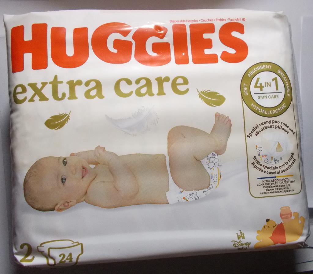4 x huggies extra care maat 2, Ophalen, Nieuw