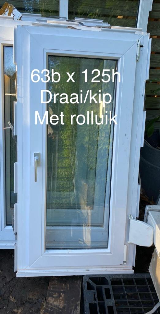 Pvc ramen met dubbel glas, prijs bij beschrijving, Ophalen, Gebruikt, Dubbelglas