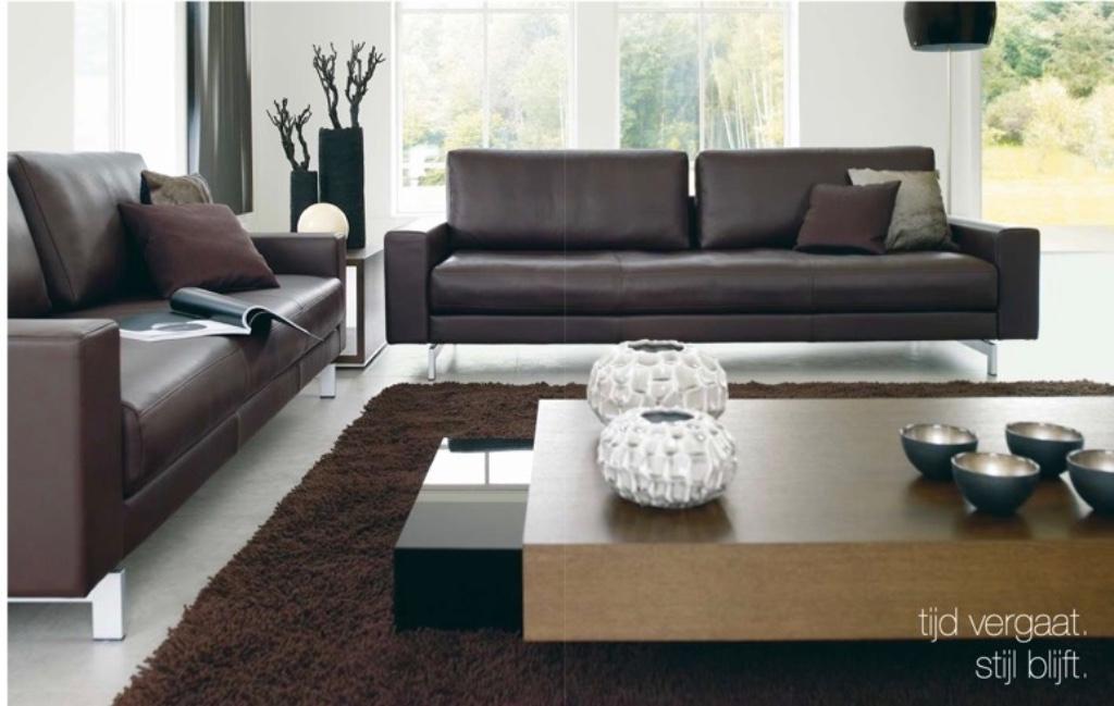 Salon Rolf Benz, Huis en Inrichting, Ophalen, 75 tot 100 cm, Zo goed als nieuw, Rechte bank