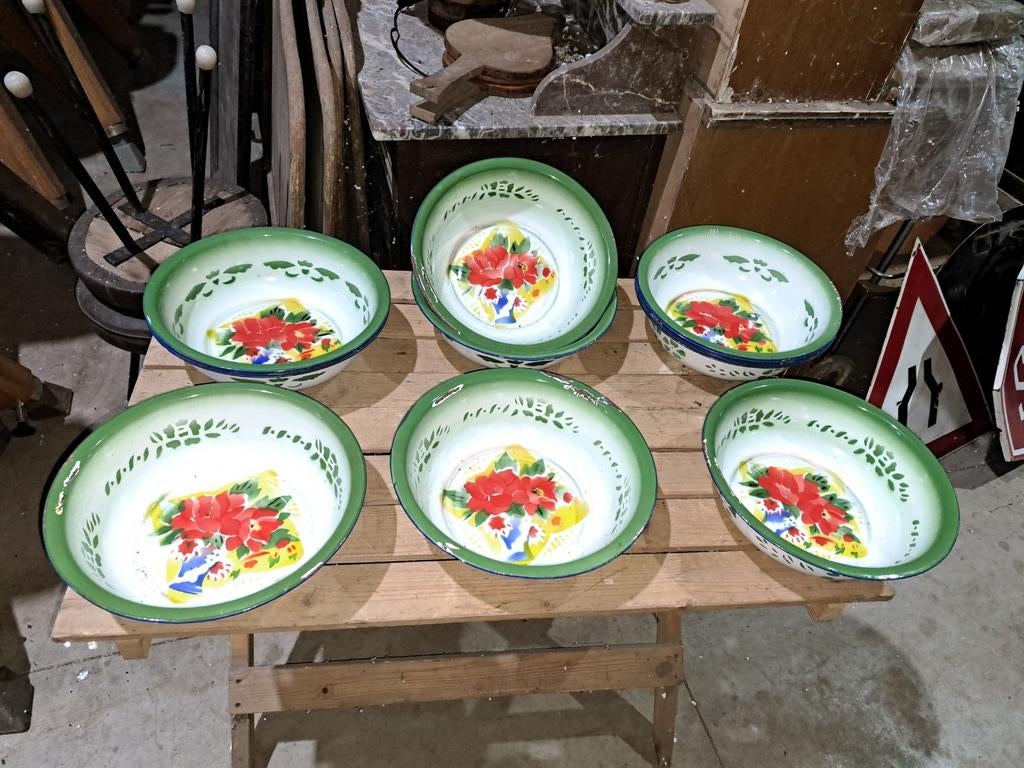 Schaal schalen emaille schalen decoratie, Enlèvement ou Envoi