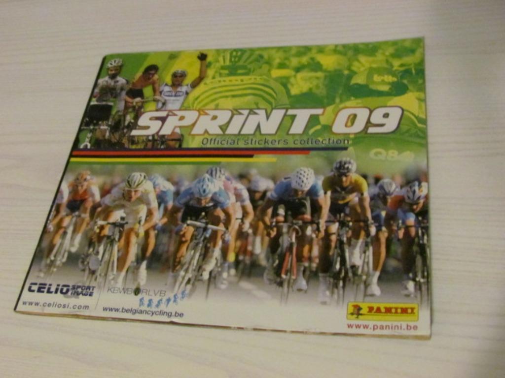 Stickerboek: Panini - Sprint 09 - wielrennen - niet volledig, Ophalen of Verzenden, Gebruikt, Overige typen