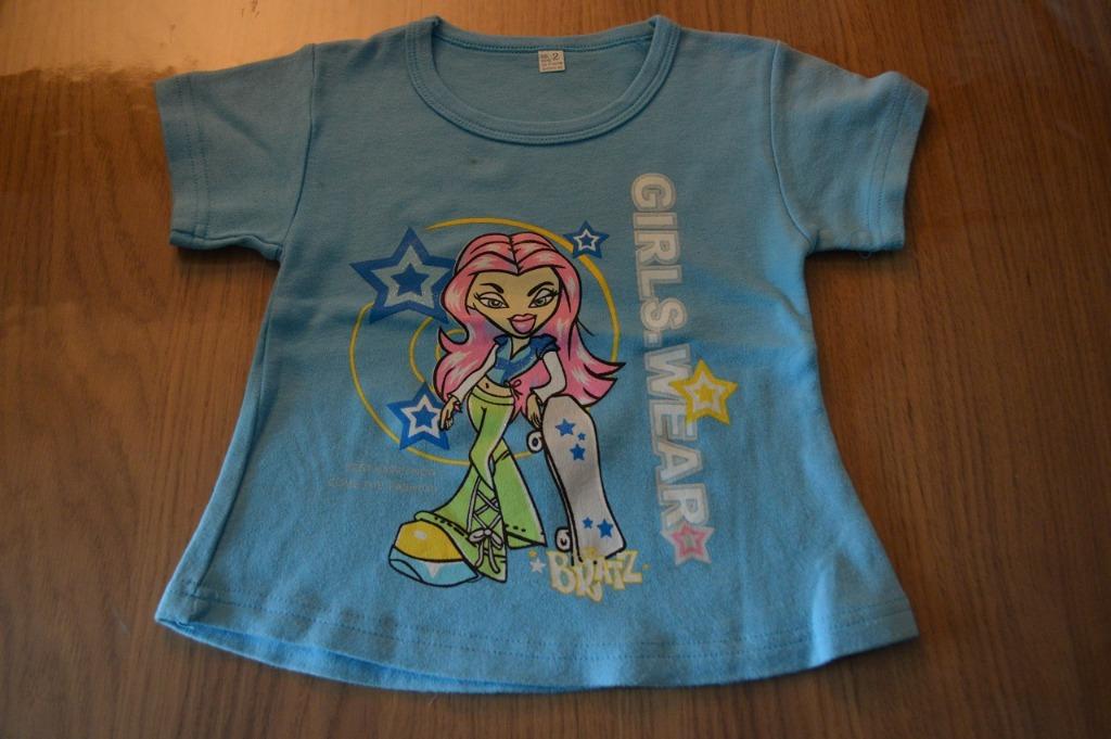 T-shirt girls-wear bratz blauw size 2, Kinderen en Baby's, Kinderkleding | Maat 92, Meisje, Nieuw, Ophalen of Verzenden, Shirt of Longsleeve