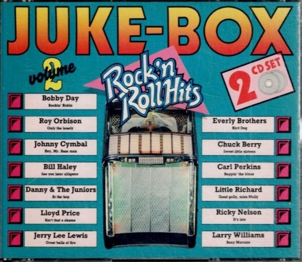 2 x cd   -   Various – Juke-Box Rock'N Roll Hits Volume 2, Cd's en Dvd's, Cd's | Overige Cd's, Ophalen of Verzenden
