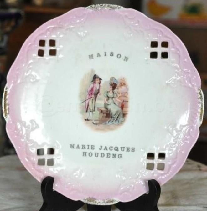 ancienne assiette porcelaine publicitaire  petre baudour, Ophalen of Verzenden