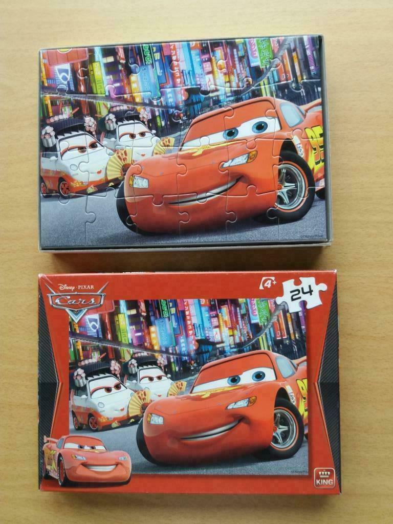 cars puzzel - 24 stuks, Ophalen, 10 tot 50 stukjes, Zo goed als nieuw, 4 tot 6 jaar