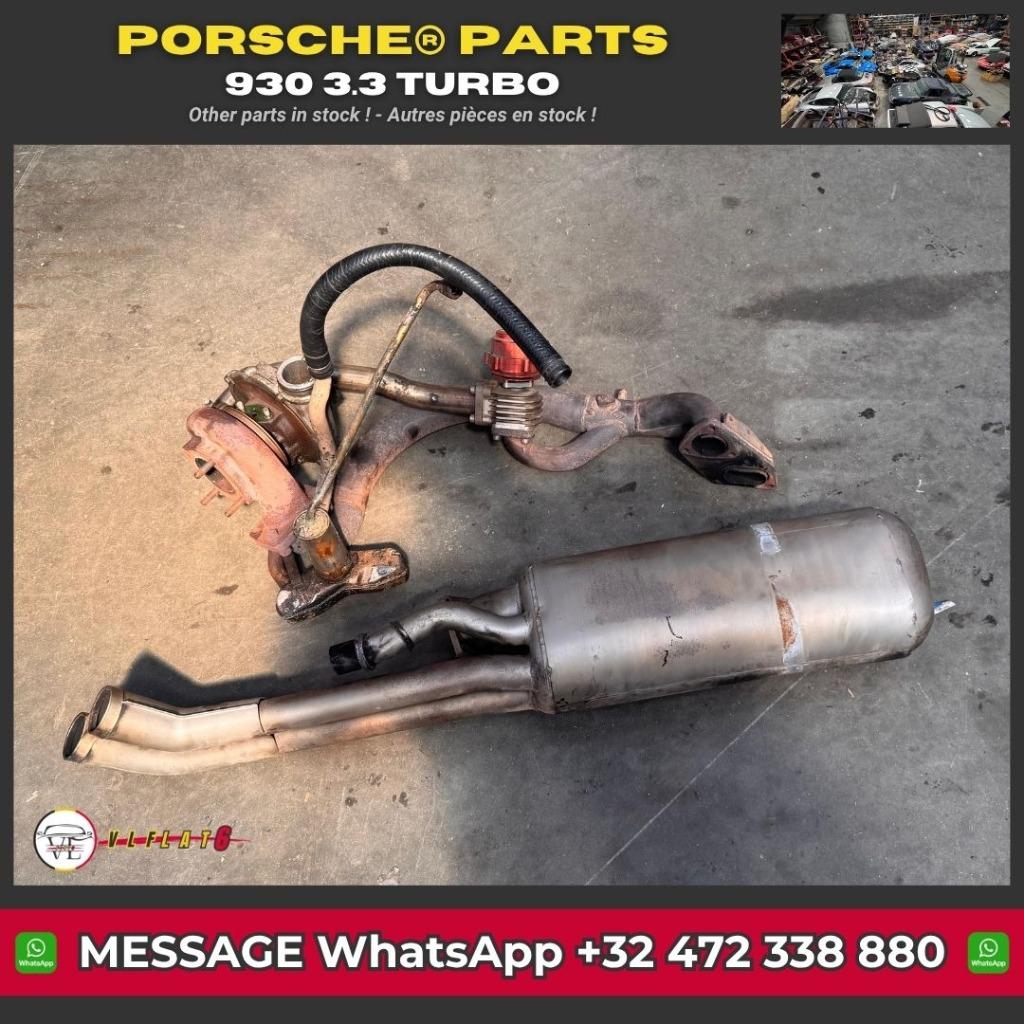 Set Échappement Porsche 930 3.3 Turbo – Silencieux + Wasteg, Enlèvement, Utilisé, Porsche