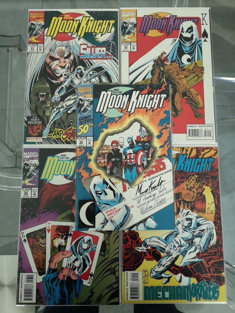 Marc Spector : Moon Knight # 50-54 (1993), Boeken, Complete serie of reeks, Ophalen of Verzenden, Gelezen