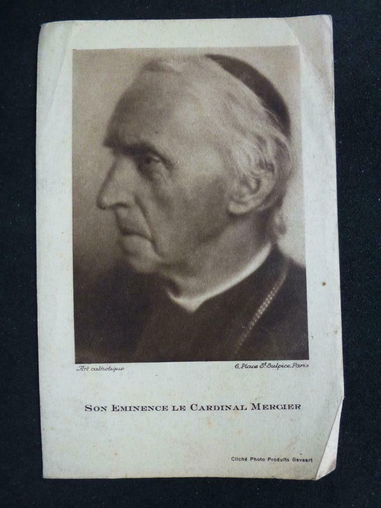 bidprentje Cardinal Mercier  1926, Verzenden, Bidprentje