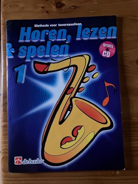 sax tenor muziek boekje, Ophalen, Zo goed als nieuw, De haske