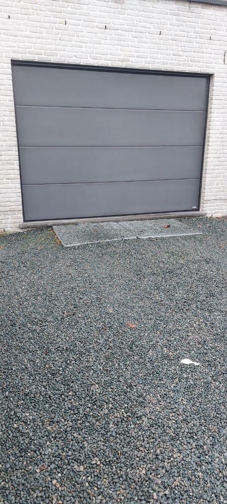 Sectionale poort ISO45 noblesse vlak ral 7022 Novoferm, Doe-het-zelf en Bouw, Ophalen