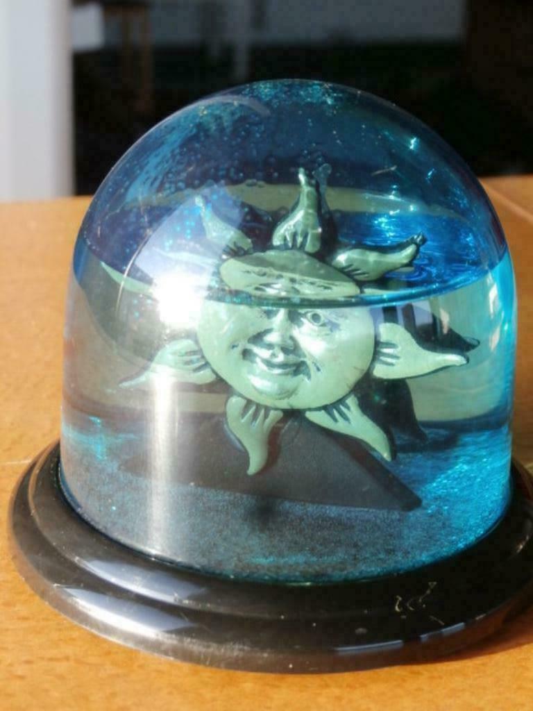 Boule à neige "Soleil" vintage, Enlèvement ou Envoi, Utilisé, Autres types