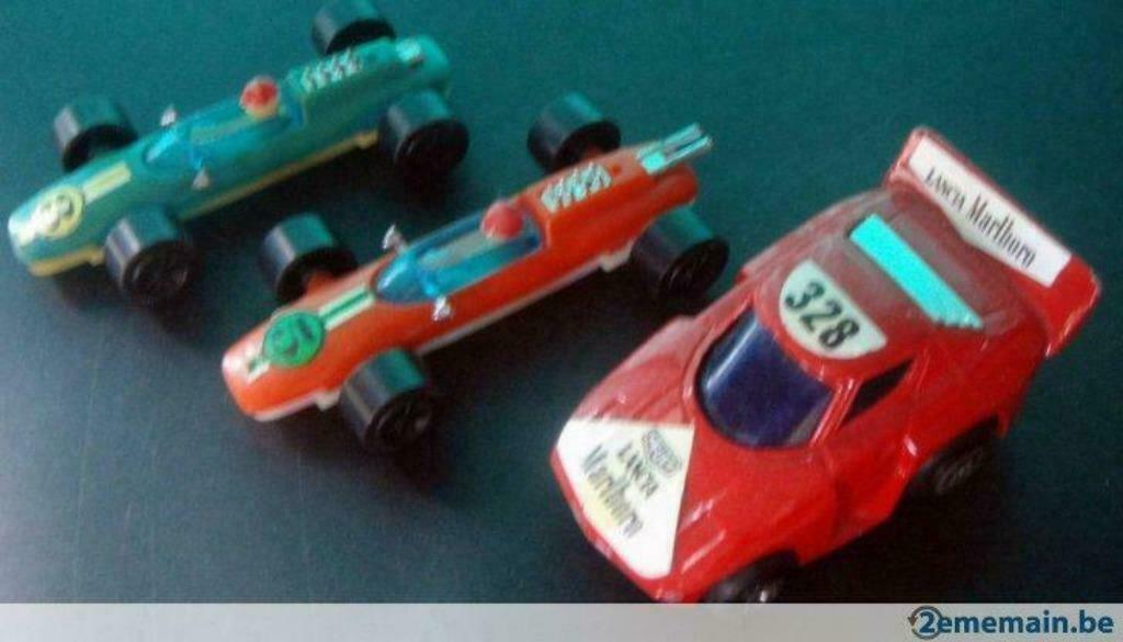 2 Ferrari F1 + 1 Lancia Stratos Super Racer 328 Hong Kong, Enlèvement ou Envoi, Utilisé
