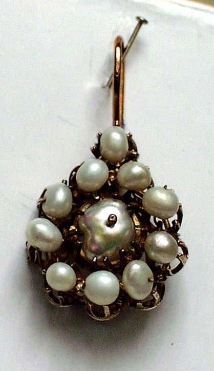 Hanger pendentif - parel - goud., Ophalen of Verzenden, Goud, Hanger