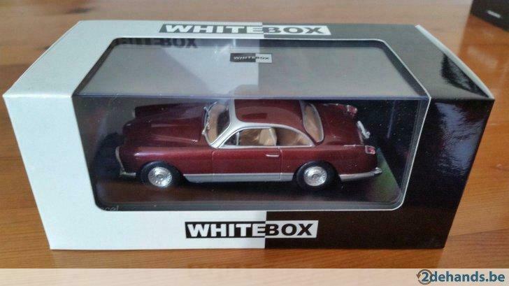 1:43 Ixo WhiteBox 1958 Facel Vega FV Coupe donkerrood, Enlèvement ou Envoi, Neuf, Voiture