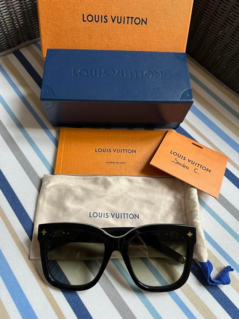 Louis Vuitton My Monogram Cat Eye Sunglasses, Verzenden, Zo goed als nieuw, Zwart