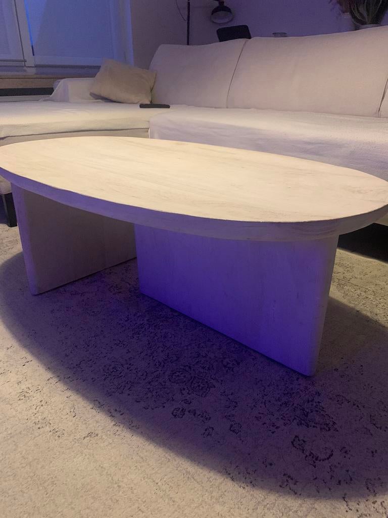 Table basse en bois de manguier, Ophalen, Zo goed als nieuw