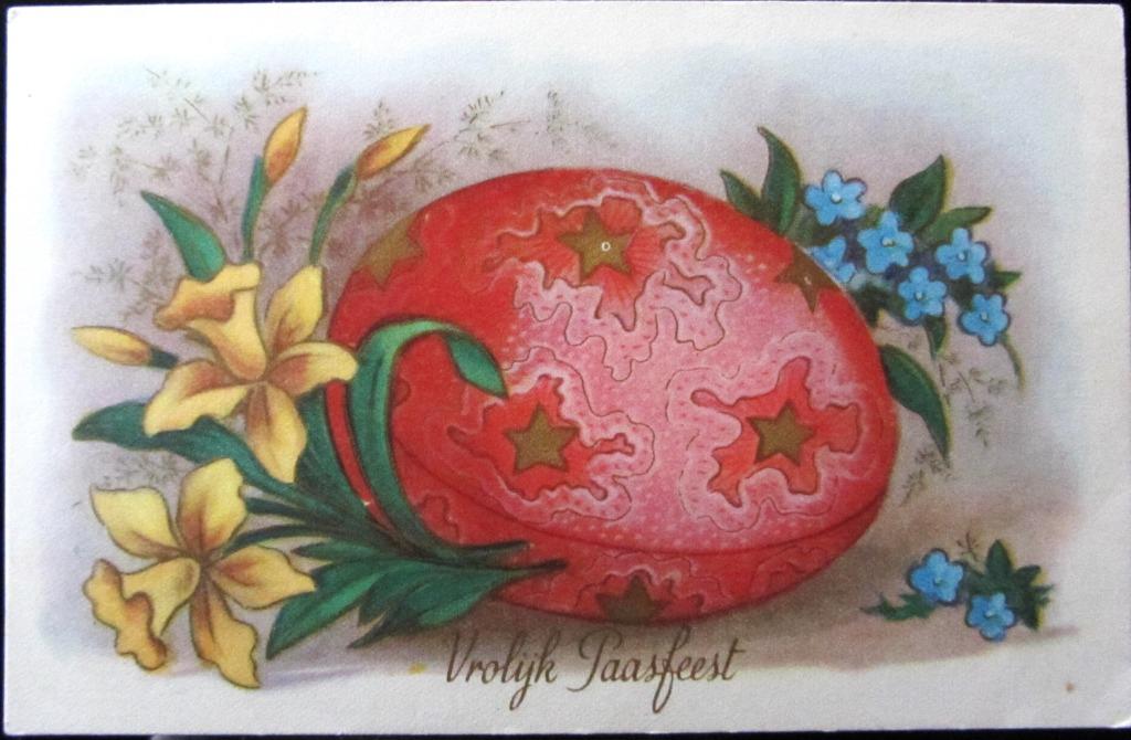 FANTASIEKAART PASEN , Enlèvement ou Envoi, Affranchie, (Jour de) Fête