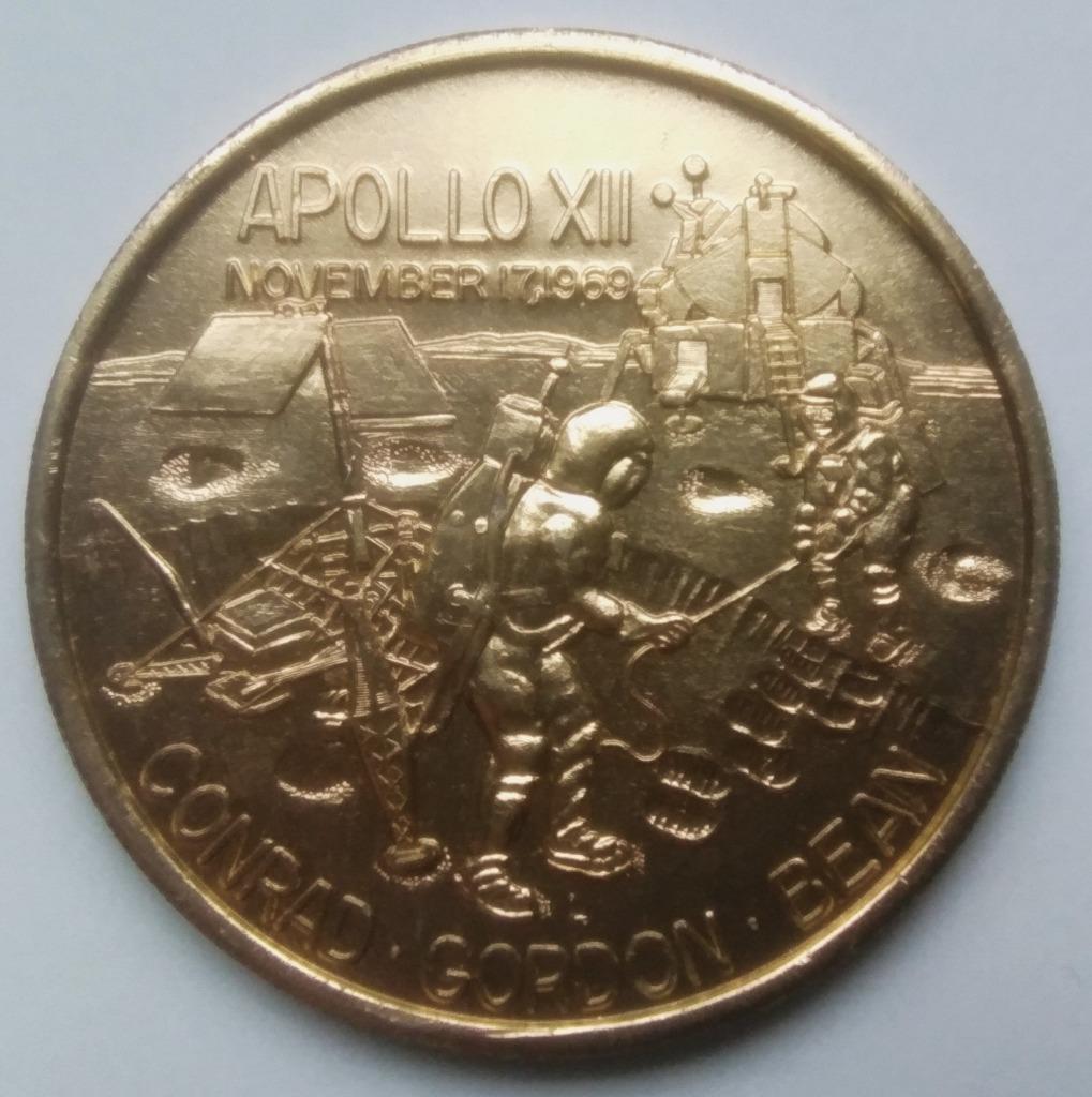 Médaille Apollo XII Yankee Clipper, novembre 69, Enlèvement ou Envoi, Autres matériaux