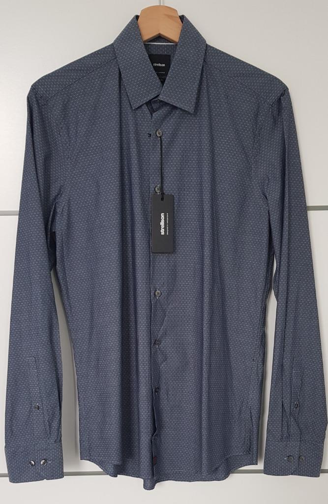 Overhemd Strellson - maat 38 - nieuw met label, Kleding | Heren, Strellson, Blauw, Halswijdte 38 (S) of kleiner, Nieuw