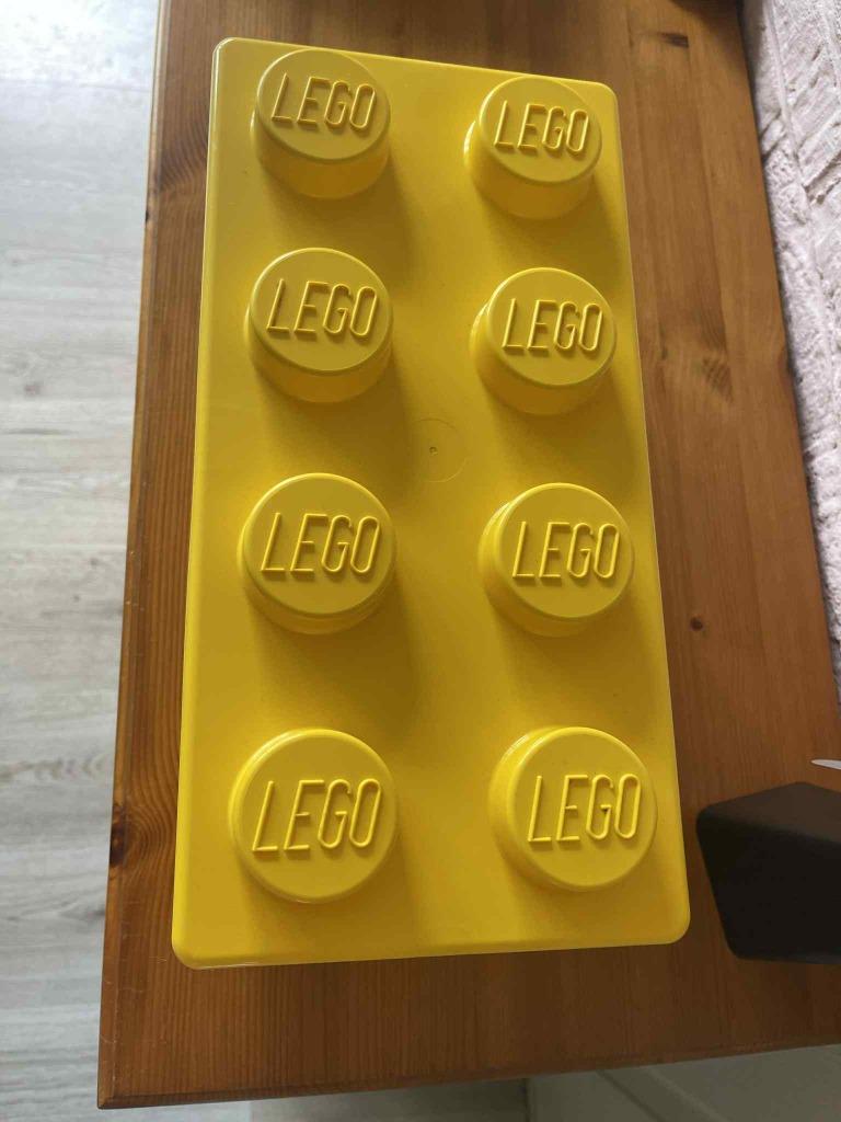 Lego opbergdoos geel 2012, Kinderen en Baby's, Ophalen, Zo goed als nieuw, Complete set, Lego