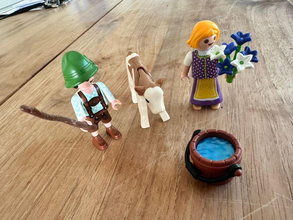 Playmobil 70155 - kinderen met kalf, Ophalen of Verzenden, Zo goed als nieuw, Complete set
