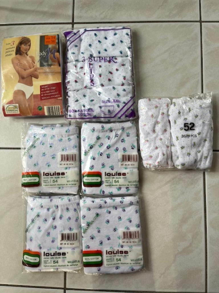 Lot de culottes neuves 100 % coton (XL-XXL) pour femme, Kleding | Dames, Ondergoed en Lingerie, Autre, Ophalen of Verzenden, Overige kleuren