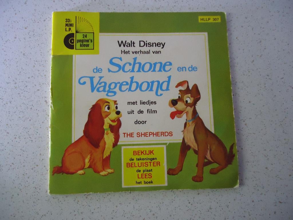 Part 196 Mini LP van Walt Disney "De Schone en de Vagebond", Single, Ophalen of Verzenden, Zo goed als nieuw, Kinderen en Jeugd