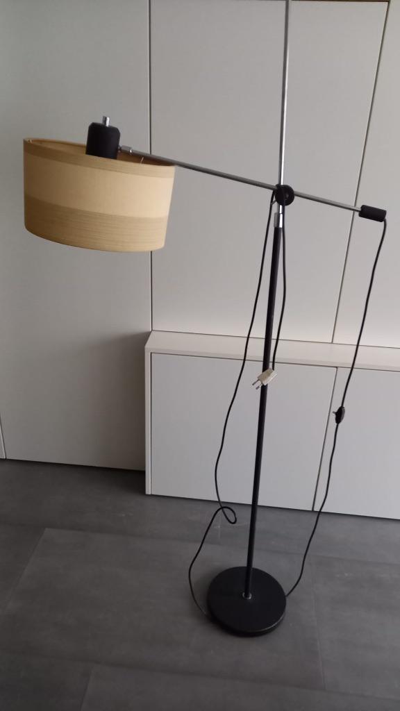 Vintage staande lamp, Ophalen, Gebruikt, Vintage, Stof