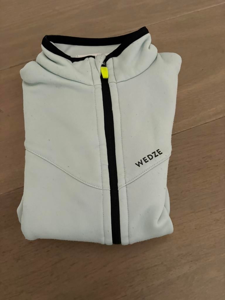 Wedze ski vest (lime, maat 10 jaar), Ophalen, Gebruikt, Jongen of Meisje, Trui of Vest