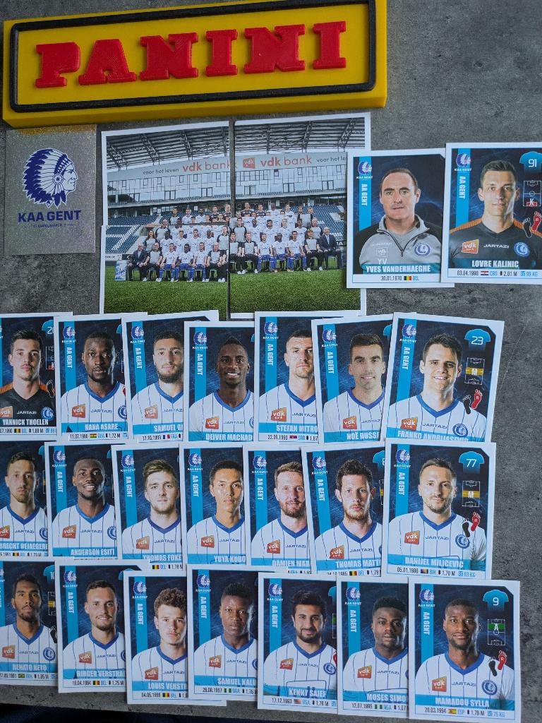 Panini FOOTBALL 2018 STICKERS 28X AA GENT VOETBAL, Ophalen of Verzenden, Nieuw