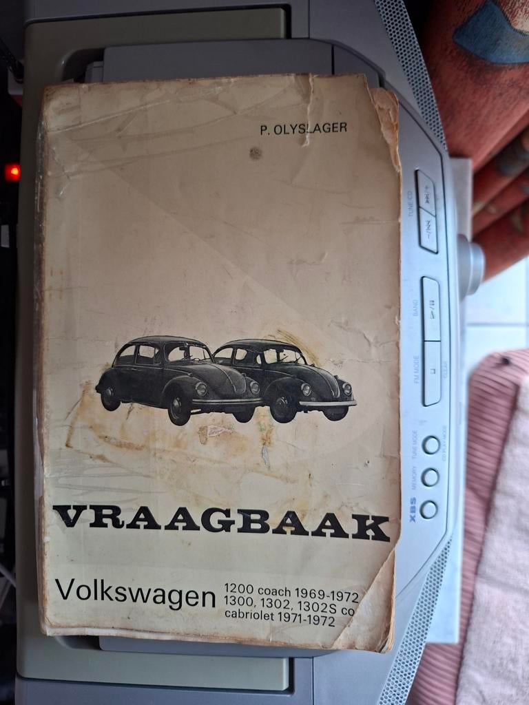 Vraagbaak Volkswagen Vw Kever Olyslager 1969/72 handleiding, Ophalen of Verzenden