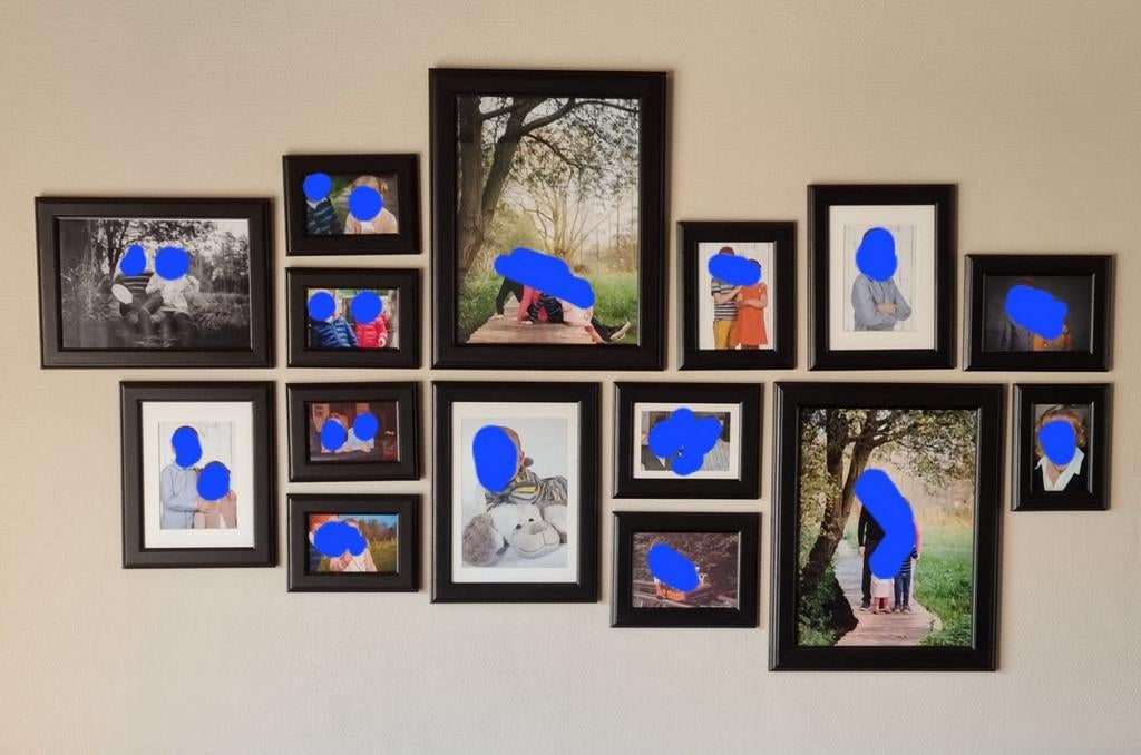Verschillende donkerbruine viserum ikea fotolijsten / kaders, Enlèvement, Comme neuf, Bois
