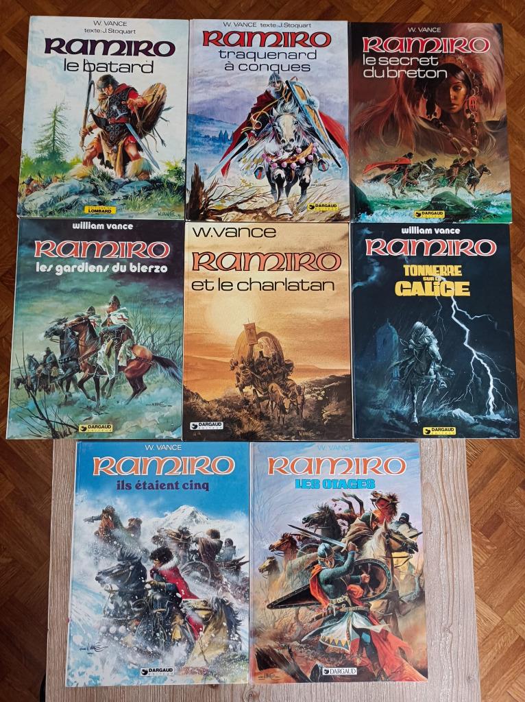 Ramiro 1 à 8 – Tout en édition originales, Boeken, Stripverhalen, Gelezen, Complete serie of reeks, Ophalen of Verzenden
