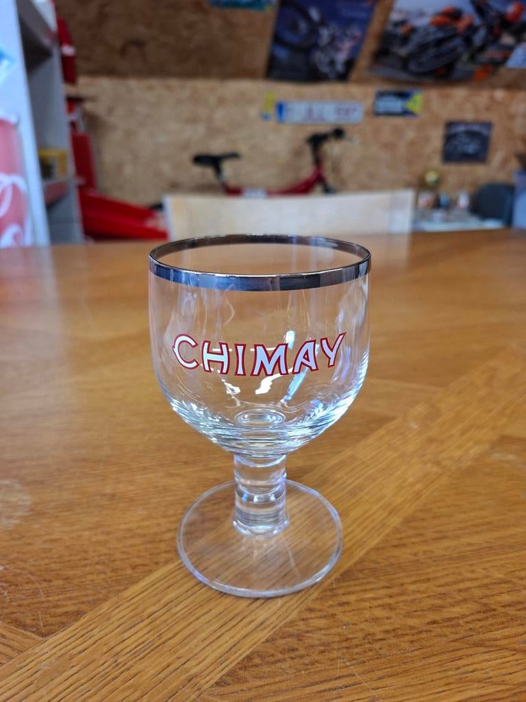 Degustatieglaasjes Chimay, Ophalen of Verzenden, Zo goed als nieuw, Bierglas